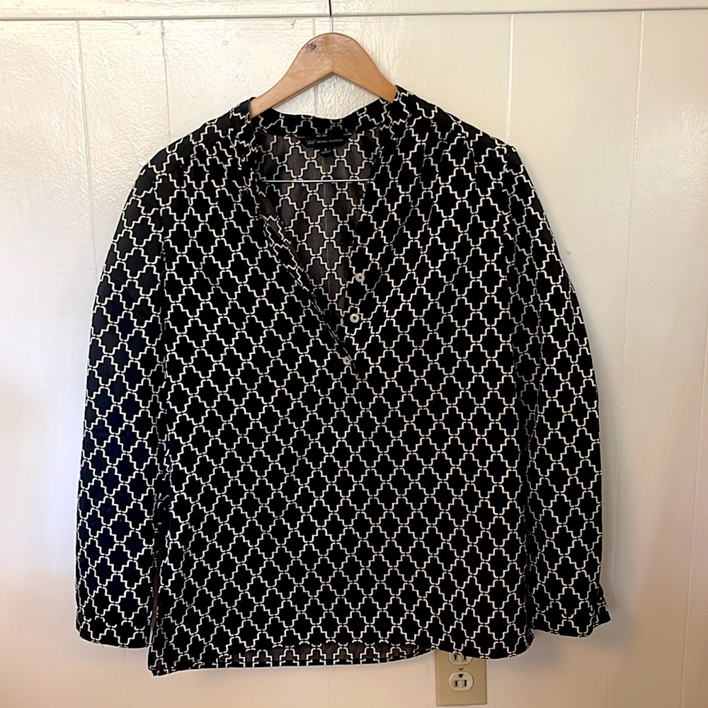 Brooks Brothers Black Blouse